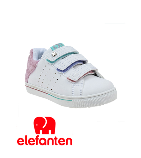 נעלי ספורט אופנה אלפנטן לבן ורוד תכלת