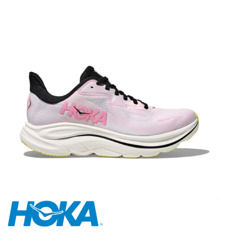 HOKA CLIFTON 10 WIDE הוקה נשים ורוד שחור