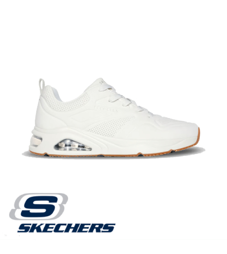 SKECHERS Tres-Air UNO סקצ'רס גברים לבן סוליית דבש