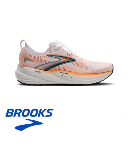 BROOKS GLYCERIN 22 ברוקס גברים לבן כתום