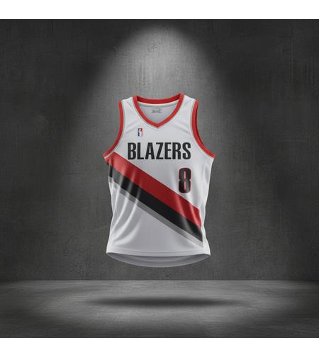 חליפת כדורסל פורטלנד אבדיה - לבן