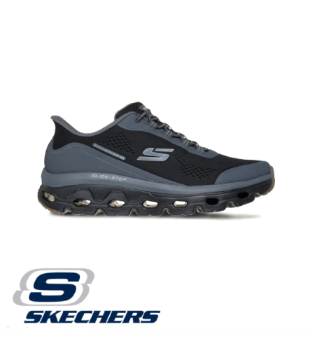 SKECHERS Slip-Ins: Glide-Step Sole סקצ'רס גברים שחור אפור