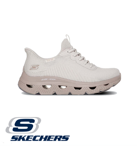 SKECHERS SLIP IN BOBS Arc Waves סקצ'רס סליפ אין נשים בז'