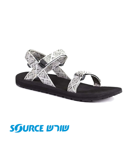 סנדלי שורש קלאסי מרקש שחור לבן