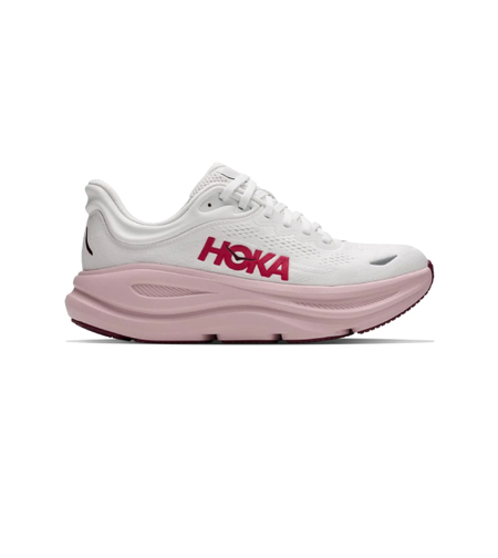 HOKA BONDI 9 הוקה נשים לבן ורוד
