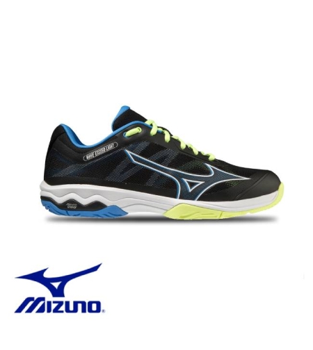 MIZUNO WAVE EXCEED LIGHT AC מיזונו טניס גברים שחור כחול צהוב
