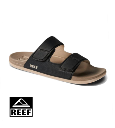 REEF Cushion Tradewind Black Fossil כפכפים לגבר חום שחור