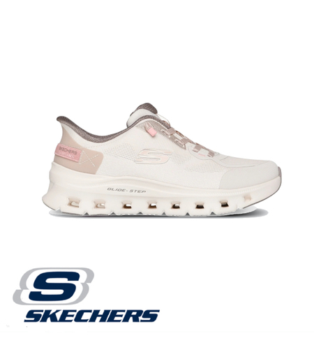SKECHERS SLIP IN Glide-Step Pro סקצ'רס סליפ אין נשים קרם בהיר
