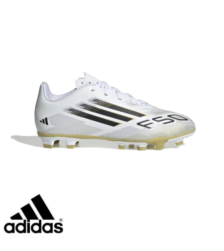 ADIDAS F50 אדידס כדורגל ילדים לבן זהב