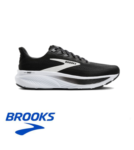 BROOKS GHOST 17 ברוקס גברים שחור לבן