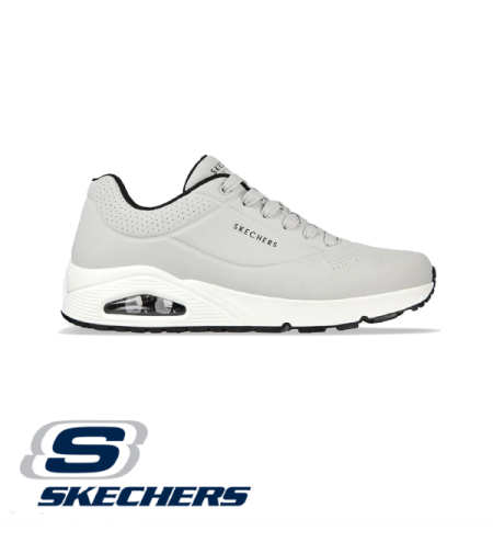 SKECHERS UNO סקצ'רס גברים אפור שחור