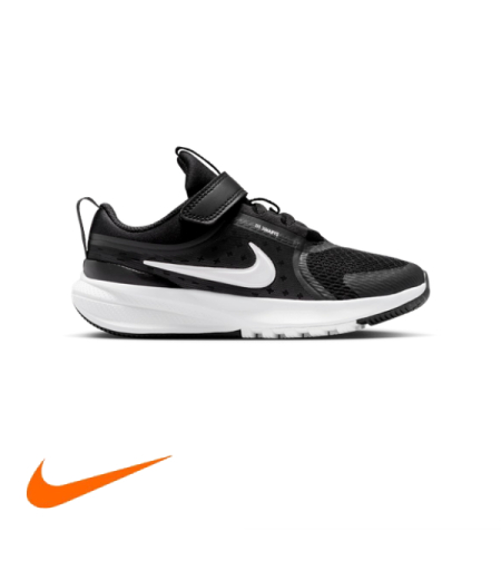 NIKE STAR RUNNER 5 נייקי ילדים שחור לבן