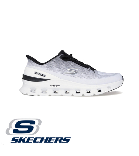 SKECHERS SLIP IN Arch Fit Glide-Step Pro סקצ'רס סליפ אין גברים לבן שחור