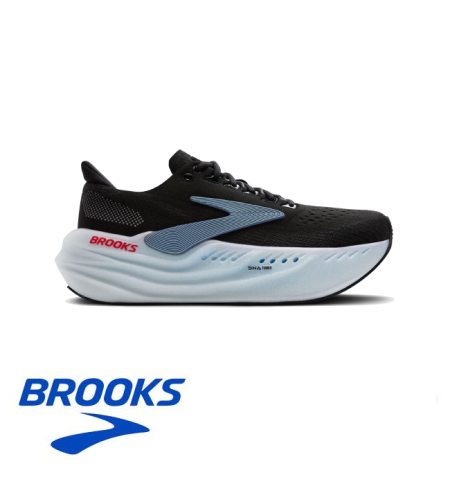BROOKS GLYCERIN MAX ברוקס גברים שחור לבן כחול