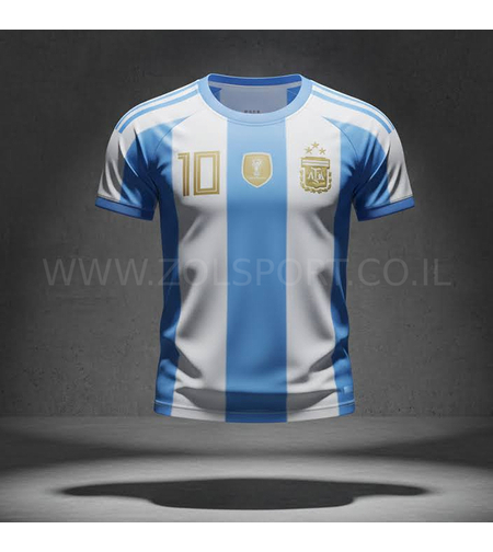 חליפות כדורגל ארגנטינה - מסי תכלת לבן זהב