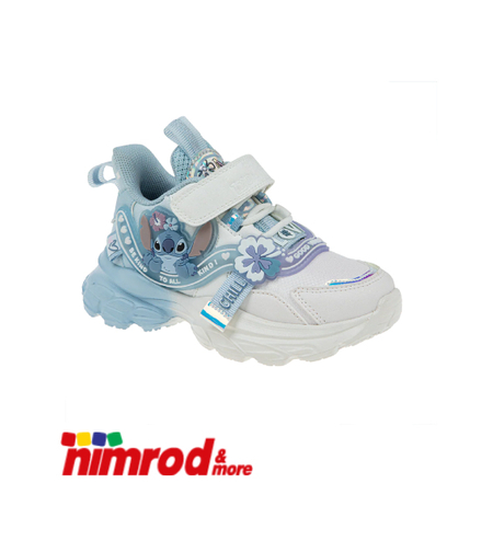 נעלי ספורט תאורה סטיץ' תכלת ורוד דיסני נמרוד