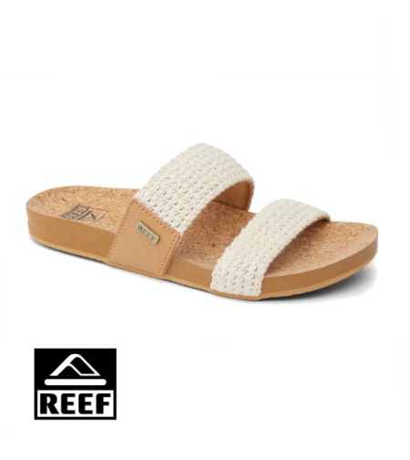 REEF Cushion Vista Natural Crochet Textile ריף כפכפי נשים