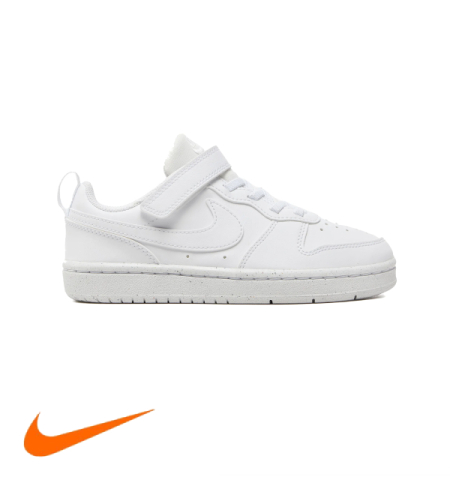 NIKE COURT BOROUGH LOW נייקי ילדים לבן