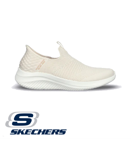 SKECHERS Ultra Flex 3.0 - Cozy Streak סקצ'רס נשים נעלי סליפ אין שמנת
