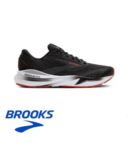 BROOKS ADRENALINE GTS 24 ברוקס גברים שחור לבן כתום