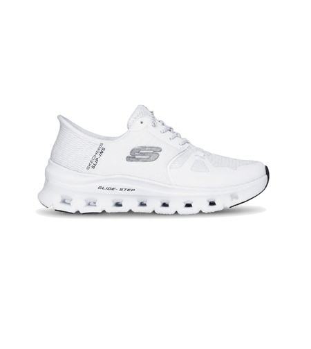 SKECHERS SLIP IN GLIDE STEP PRO WIDE  סקצ'רס נעלי ספורט סליפ-אין נשים לבן