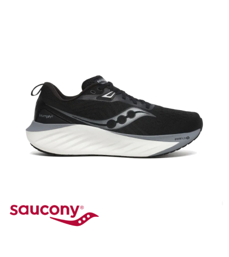 SAUCONY TRIUMPH 22 WIDE סאקוני גברים שחור לבן