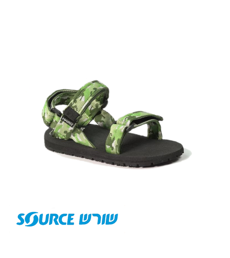סנדלי שורש ילדים קלאסי ירוק צבי ים
