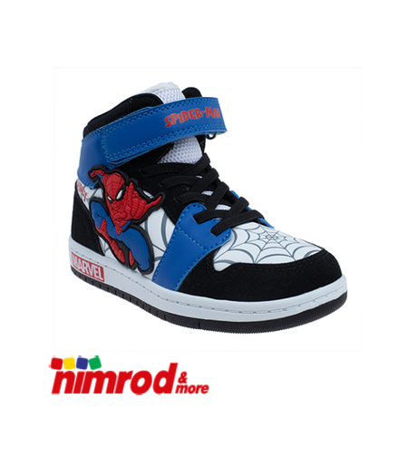 נעלי ספורט סקייט גבוהות ספיידרמן נמרוד - כחול לבן