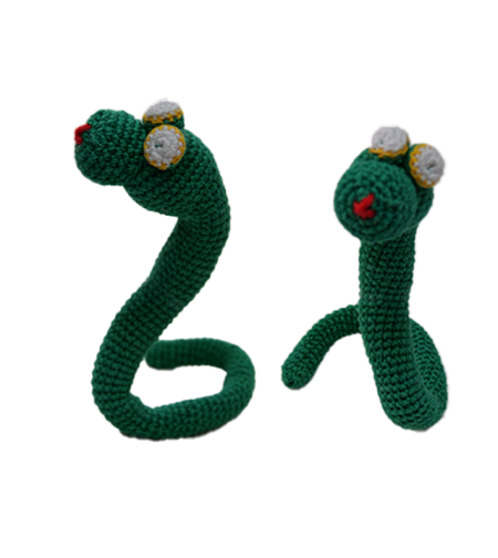 נחש עומד ירוק