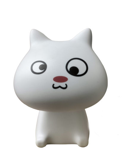 מנורת לד חתול לבן