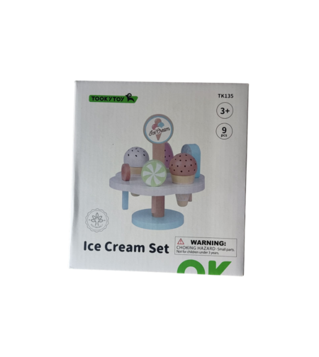 ערכת גלידה מעץ