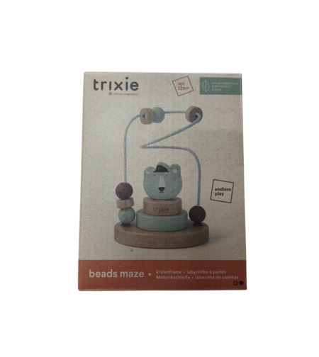 מבוך חרוזים מעץ