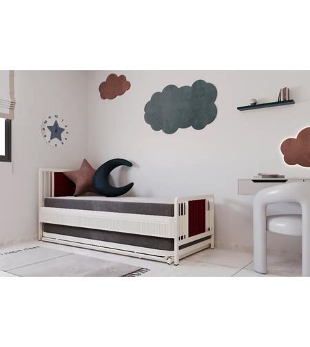 מיטת הייריזר כפולה + ארגז עליון דגם נוי