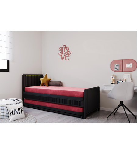 מיטת הייריזר כפולה + ארגז עליון דגם אוריאן