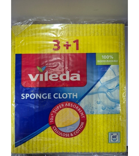 מטלית ספונג' וילדה- VILEDA - 3+1