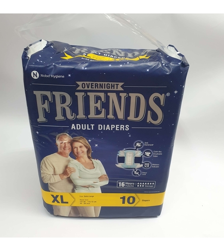 חיתולים FRIENDS - ספיגת לילה- 10 טיפות