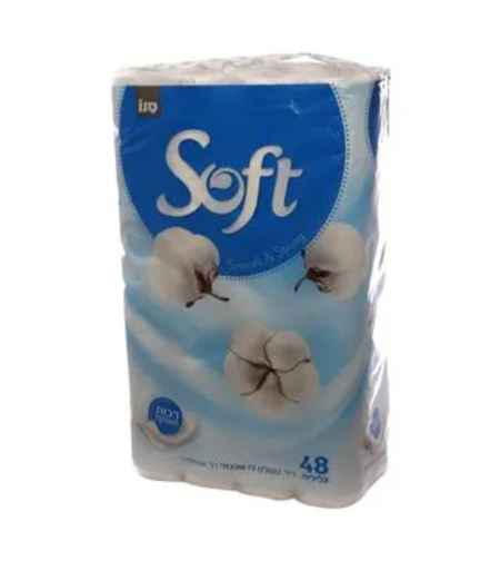 נייר טואלט סופט סילק לבן 48 גלילים