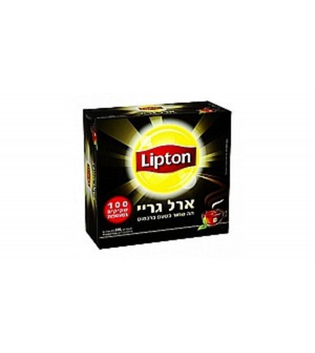 תה ארל גריי ליפטון 100 שקיקים