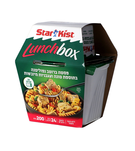 לאנץ' בוקס פסטה נפוליטנה בתוספת טונה ועגבניות מיובשות סטארקיסט