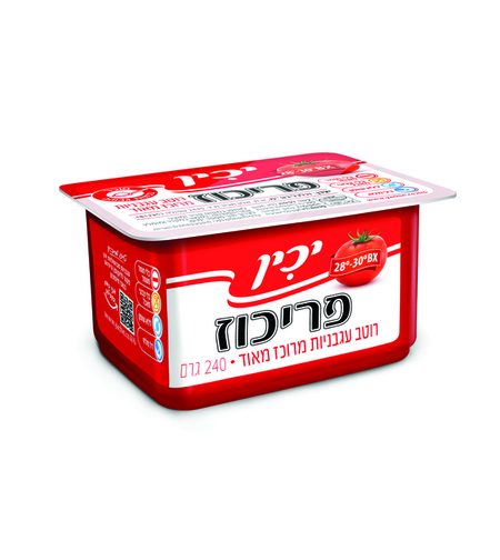 פריכוז רוטב עגבניות מרוכז מאוד יכין 240 גרם