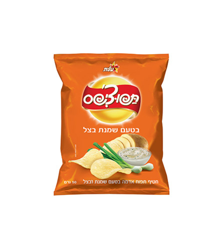 תפוצ'יפס בטעם שמנת בצל 50 גרם