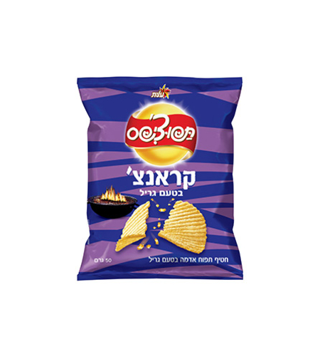 תפוצ'יפס קראנצ' בטעם גריל 50 גרם