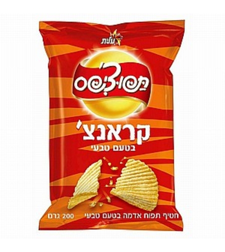 תפוצ'יפס קראנצ' בטעם טבעי 200 גרם