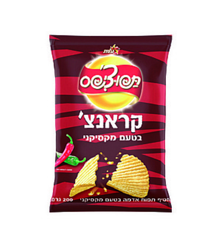 תפוצ'יפס קראנצ' בטעם מקסיקני 200 גרם