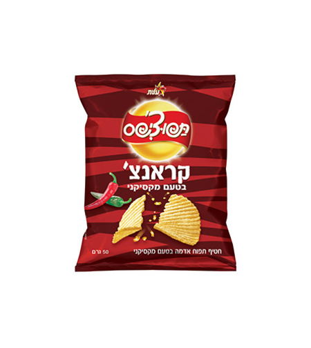 תפוצ'יפס קראנצ' בטעם מקסיקני 50 גרם