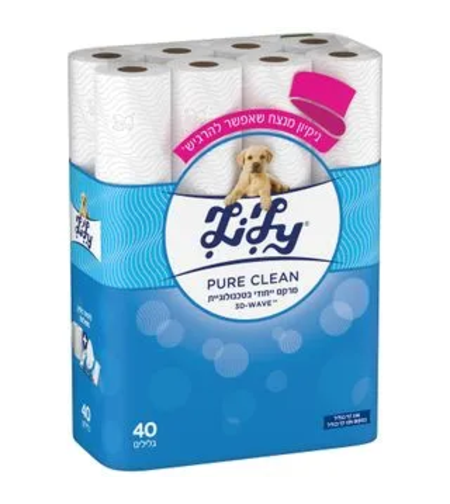 נייר טואלט לילי קלאסיק 40 גלילים