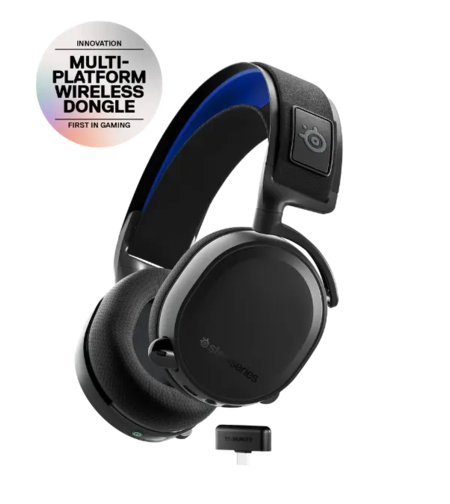 אוזניות גיימינג אלחוטיות - SteelSeries Arctis 7P+ (PlayStation)
