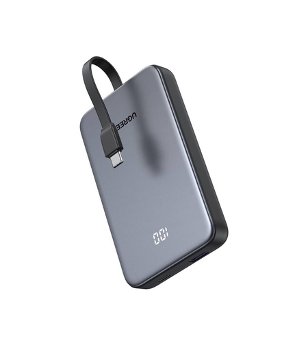 סוללת גיבוי UGREEN 10000mAh 22.5W עם כבל מובנה