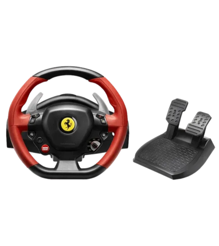 הגה מירוצים ודוושות - Thrustmaster Ferrari 458 Spider (Xbox)