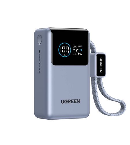 סוללת גיבוי UGREEN Nexode Pro 10000mAh 55W עם כבל מובנה